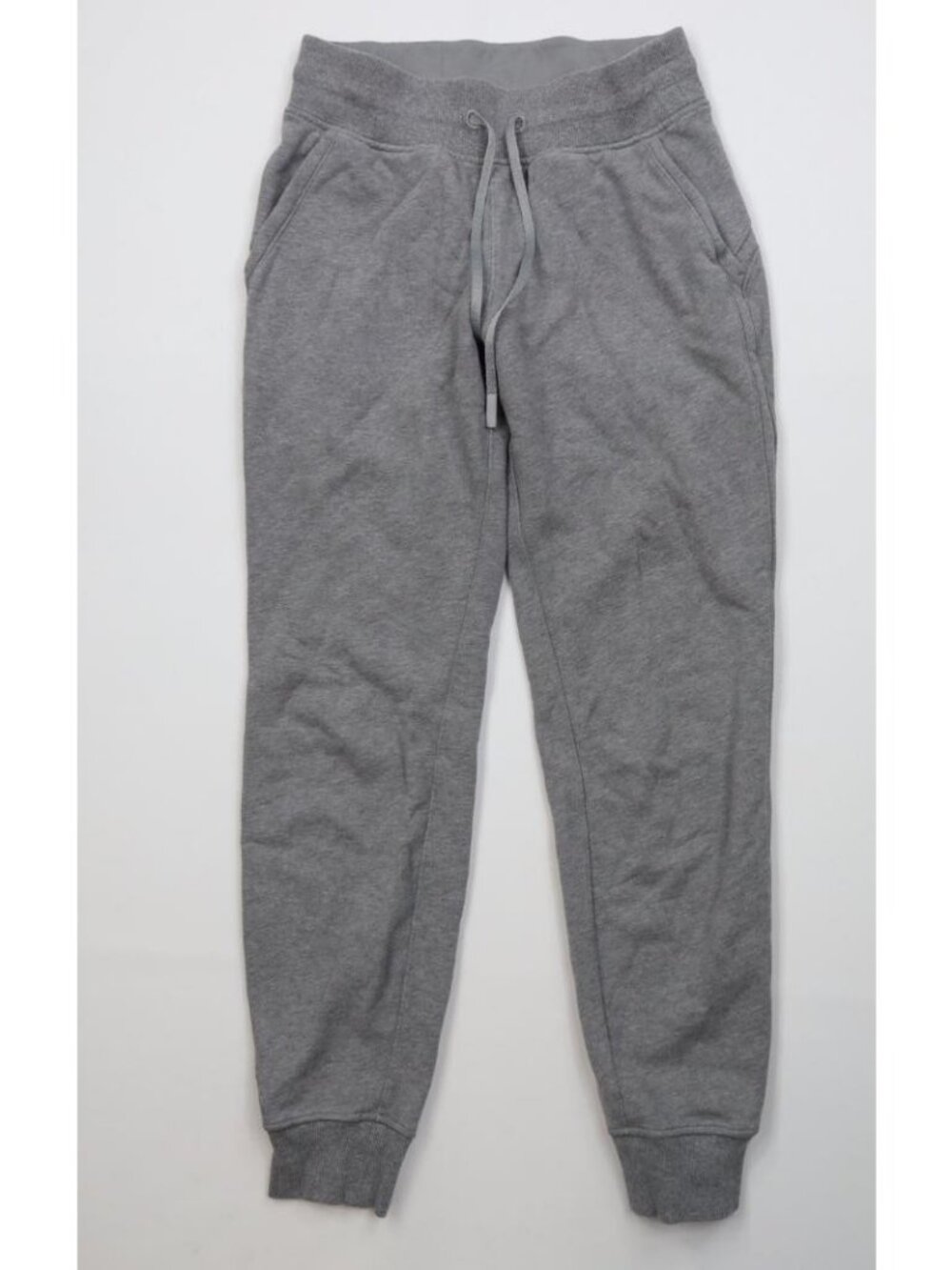 Lululemon Womens 6 Warm Down Cuffed Sweatpants Joggers Jogger Pants Heather Gray